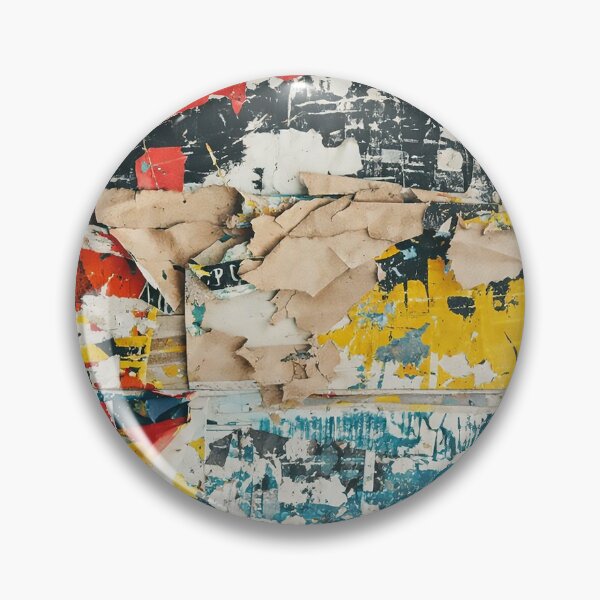 Item preview, Grunge Torn Poster Wall Texture – Urban Ripped Paper Collage Background designed and sold by PIXEL POP DESIGNS - Beyond the Norm!.