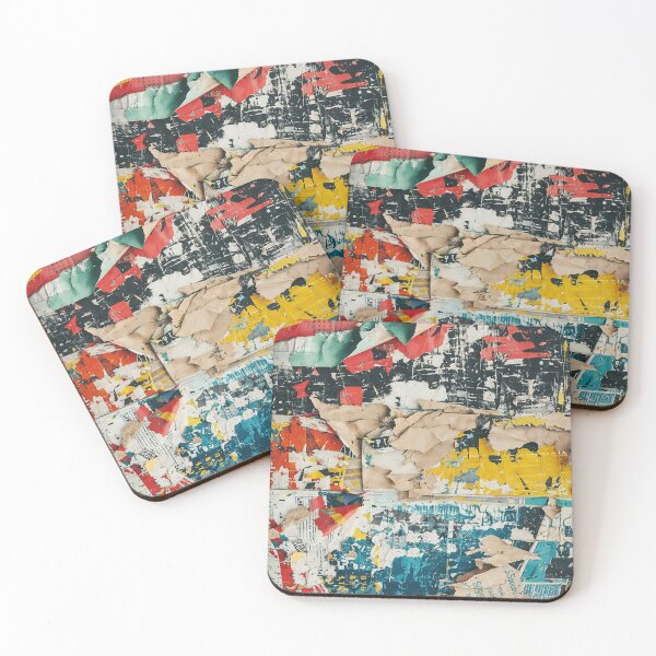 Item preview, Grunge Torn Poster Wall Texture – Urban Ripped Paper Collage Background designed and sold by PIXEL POP DESIGNS - Beyond the Norm!.