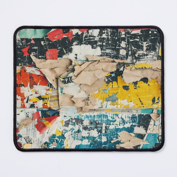 Item preview, Grunge Torn Poster Wall Texture – Urban Ripped Paper Collage Background designed and sold by PIXEL POP DESIGNS - Beyond the Norm!.