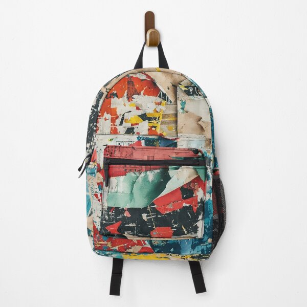 Item preview, Grunge Torn Poster Wall Texture – Urban Ripped Paper Collage Background designed and sold by PIXEL POP DESIGNS - Beyond the Norm!.