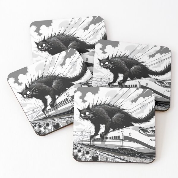 Item preview, Cat on a Hot Tin Train designed and sold by Niagara-ReVolt.