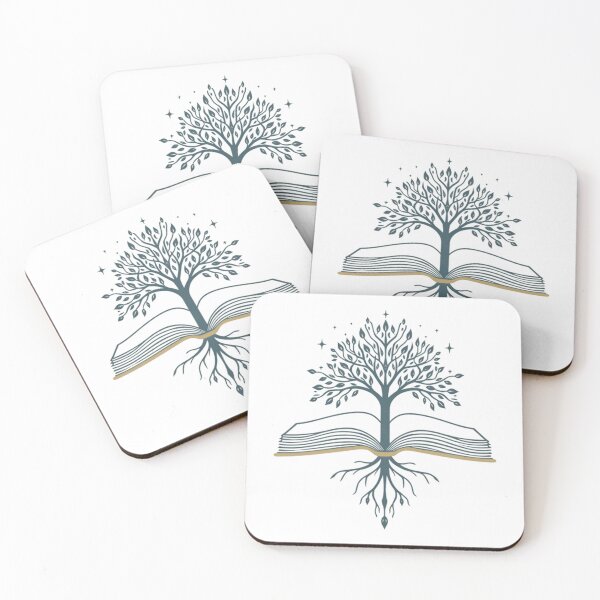 Item preview, Majestic Tree of Knowledge Growing from Open Book with Roots designed and sold by AlanyaArtX.