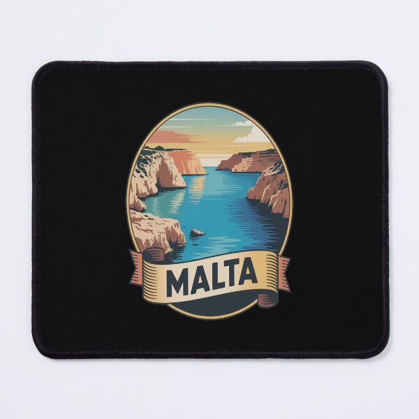 Item preview, Malta Valletta Retro Travel Sticker designed and sold by stickercuffs.