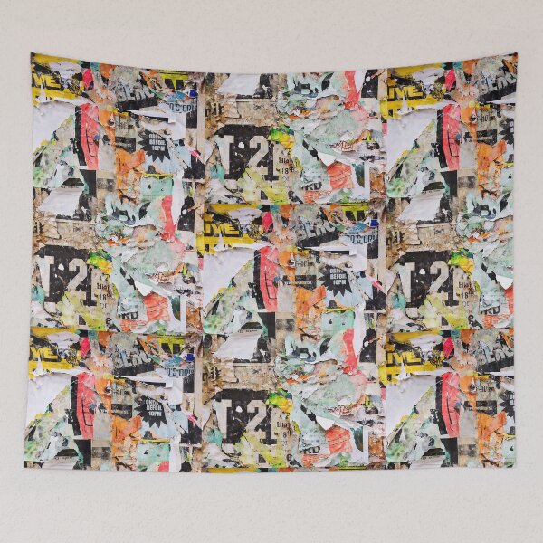 Item preview, Torn Poster Wall Texture – Grunge Urban Collage Background designed and sold by PIXEL POP DESIGNS - Beyond the Norm!.