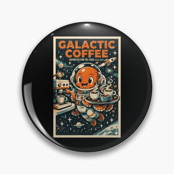 Item preview, Galactic Coffee Astronaut Barista – Retro Space Cafe  designed and sold by SidTastic .