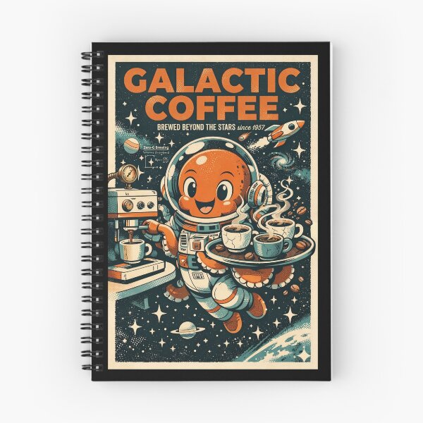 Item preview, Galactic Coffee Astronaut Barista – Retro Space Cafe  designed and sold by SidTastic .