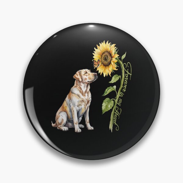 Item preview, Forever In My Heart Labrador Sunflower Memorial Pet Loss Sympathy Gift designed and sold by tamdevo1.