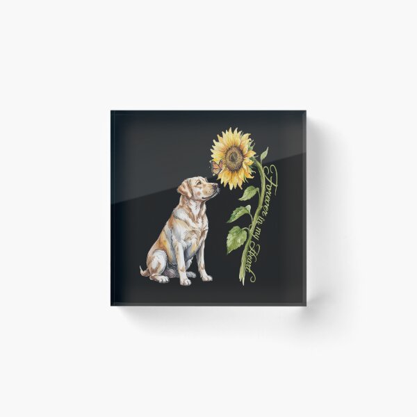 Item preview, Forever In My Heart Labrador Sunflower Memorial Pet Loss Sympathy Gift designed and sold by Cute & Sassy Custom Gifting Boutiques.