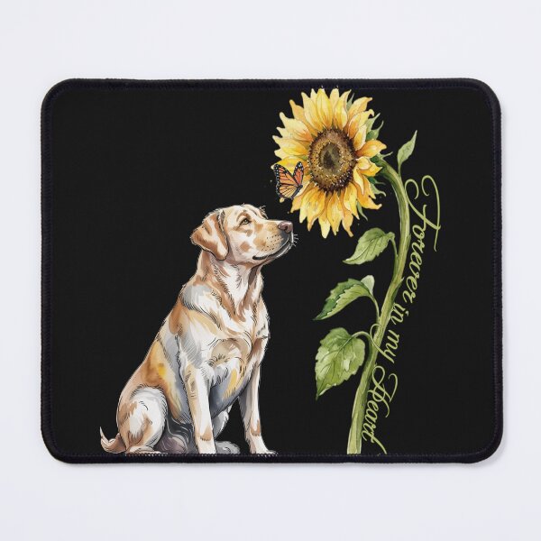 Item preview, Forever In My Heart Labrador Sunflower Memorial Pet Loss Sympathy Gift designed and sold by tamdevo1.