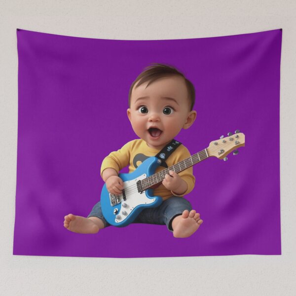 Item preview, Little Virtuoso: Child Playing Guitar designed and sold by Magazinegallery.