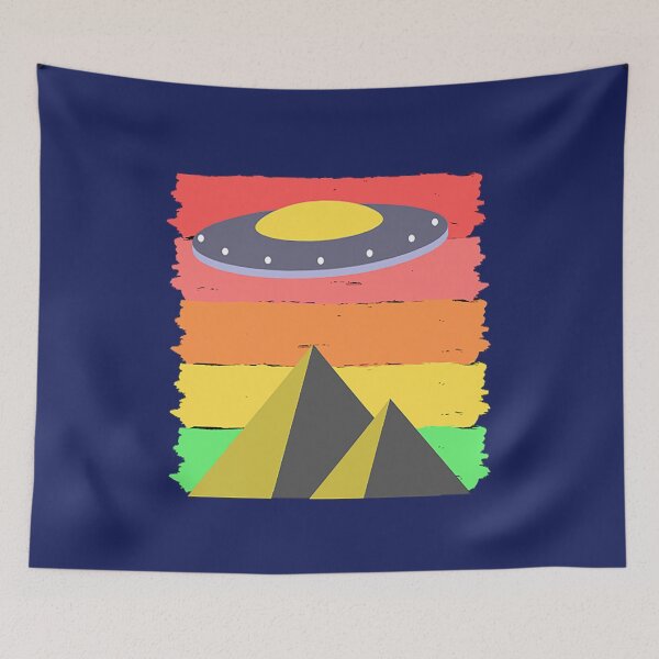 Item preview, Copy of Retro Alien UFO Abduction Forest designed and sold by edilbertobuitrago.