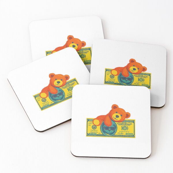 Item preview, Cute Bear on 100 Dollar Bill Illustration designed and sold by HBDStudio.