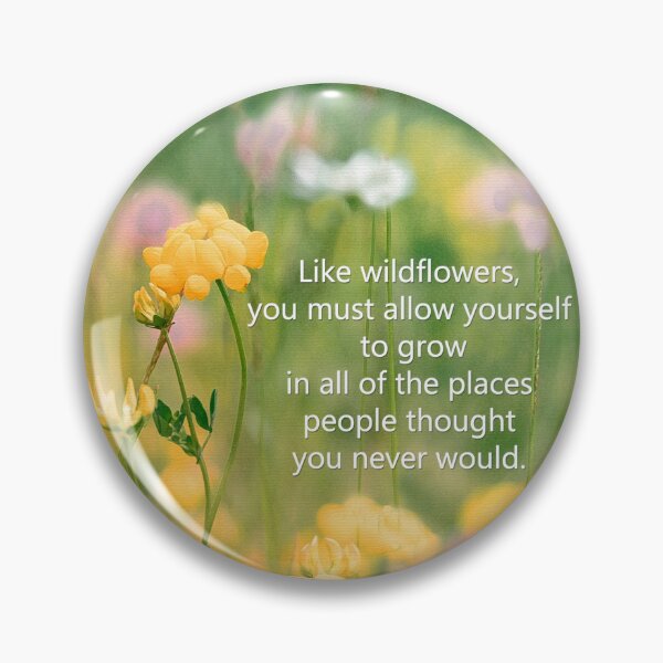 Item preview, Inspirational Wildflower Art Uplifting Healing Words Of Wisdom designed and sold by Sharon Cummings Art.