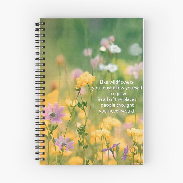 Item preview, Inspirational Wildflower Art Uplifting Healing Words Of Wisdom designed and sold by Sharon Cummings Art.