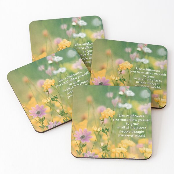 Item preview, Inspirational Wildflower Art Uplifting Healing Words Of Wisdom designed and sold by Sharon Cummings Art.