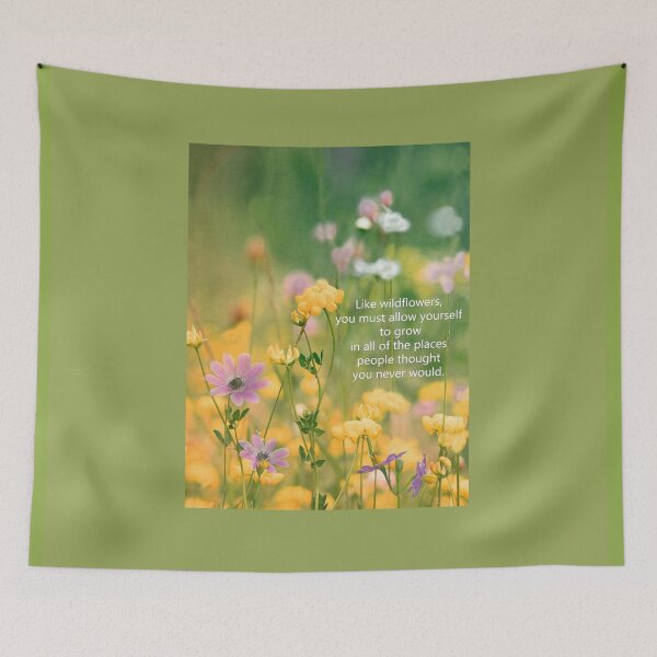 Item preview, Inspirational Wildflower Art Uplifting Healing Words Of Wisdom designed and sold by Sharon Cummings Art.