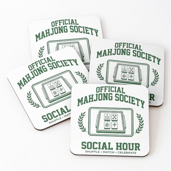 Item preview, Mahjong Social Hour - Cozy Game Night Aesthetic Design designed and sold by Winarrts.