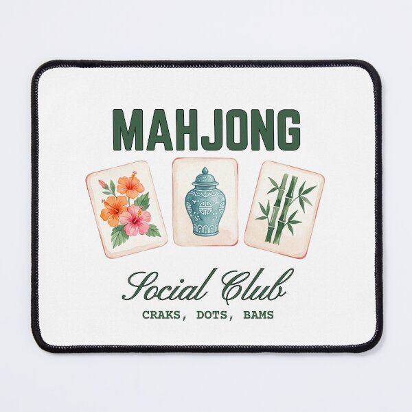 Item preview, Mahjong Social Hour - Cozy Game Night Aesthetic Design designed and sold by Winarrts.