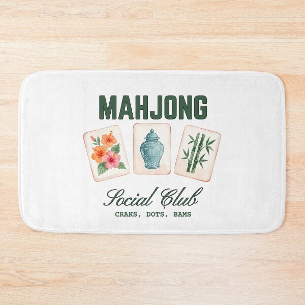 Item preview, Mahjong Social Hour - Cozy Game Night Aesthetic Design designed and sold by Winarrts.