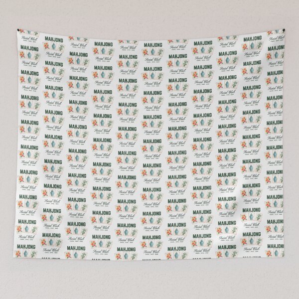 Item preview, Mahjong Social Hour - Cozy Game Night Aesthetic Design designed and sold by Winarrts.