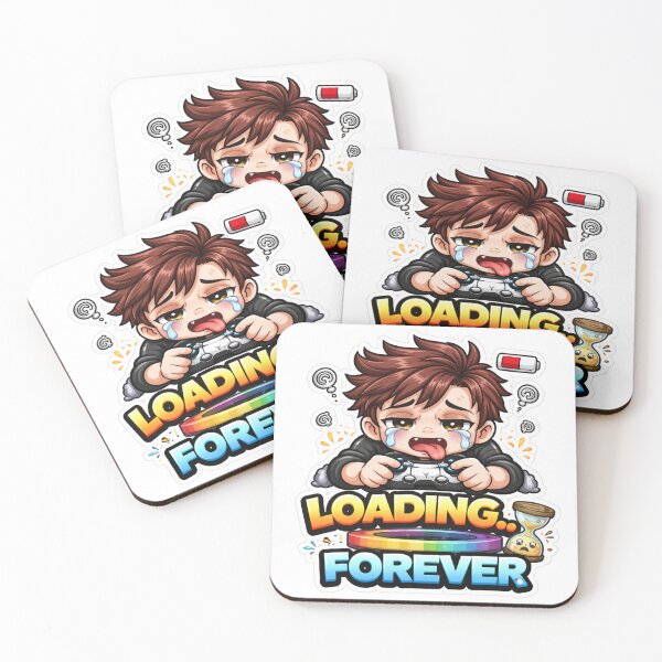 Item preview, Loading Forever Sticker ⏳ Funny Relatable Meme | Gamer Life | Cute Kawaii Sticker designed and sold by Sidra digital art 8277237.