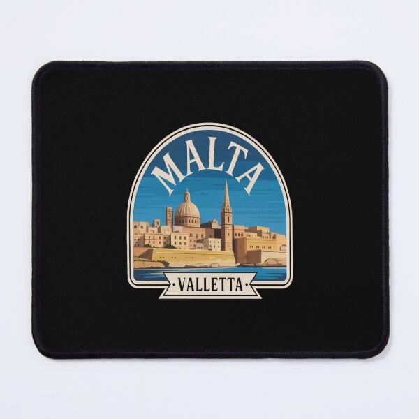 Item preview, Malta Valletta Retro Travel Sticker designed and sold by stickercuffs.