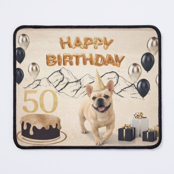 Item preview, French Bulldog 50th Birthday Card designed and sold by GivingJoy.