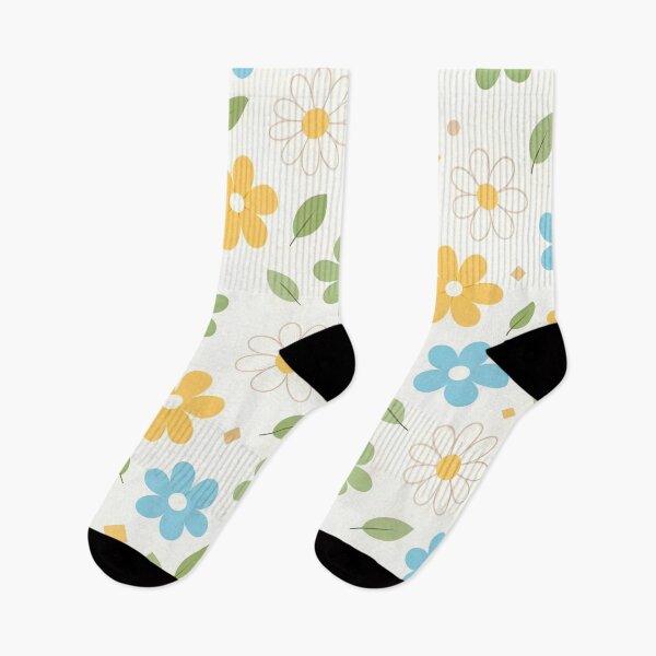 Item preview, Modern Seamless Floral Pattern – Pastel Yellow Blue Green Geometric Diamonds designed and sold by Good Vibes .