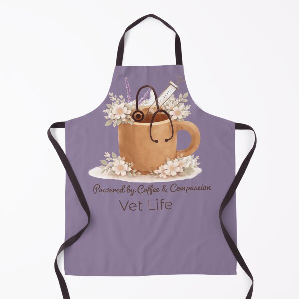 Item preview, Boho Vet Tech Mug Art - Powered by Coffee and Compassion Floral Design designed and sold by batoot1.