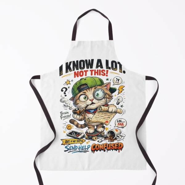 Item preview, I Know A Lot Not This Funny Cat – Confused Cat Meme Send Help Design designed and sold by ColorFlick.