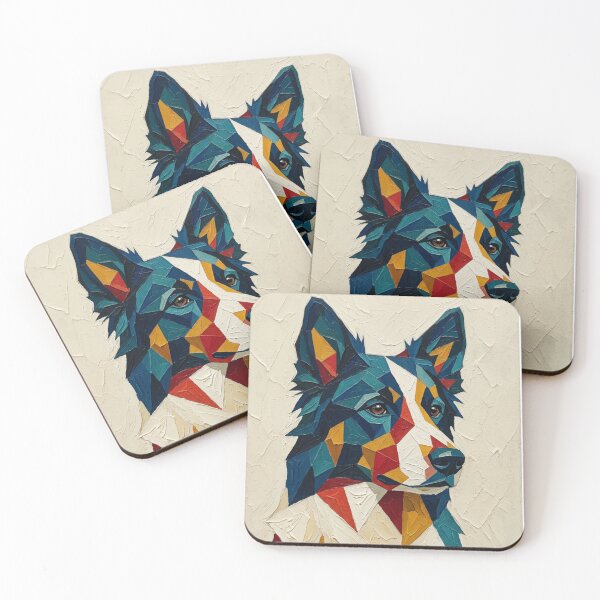 Item preview, Colorful Geometric Dog Portrait Abstract Modern Animal Art designed and sold by GrowNest.
