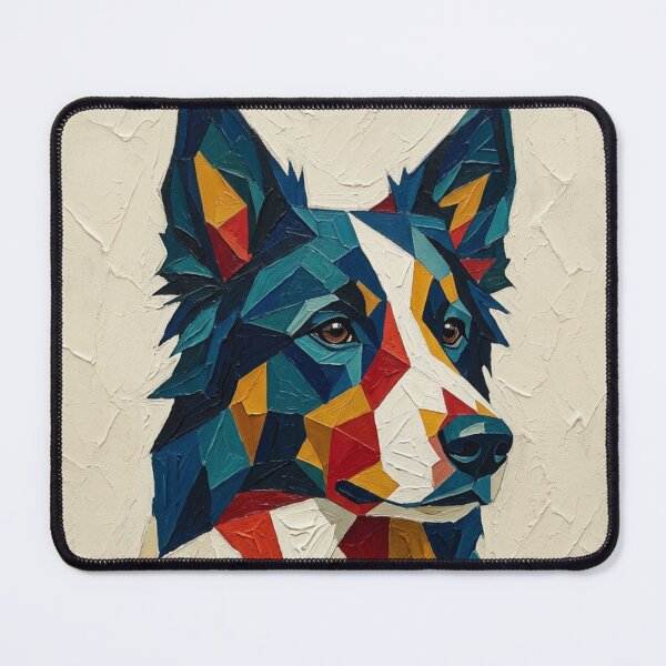 Item preview, Colorful Geometric Dog Portrait Abstract Modern Animal Art designed and sold by GrowNest.