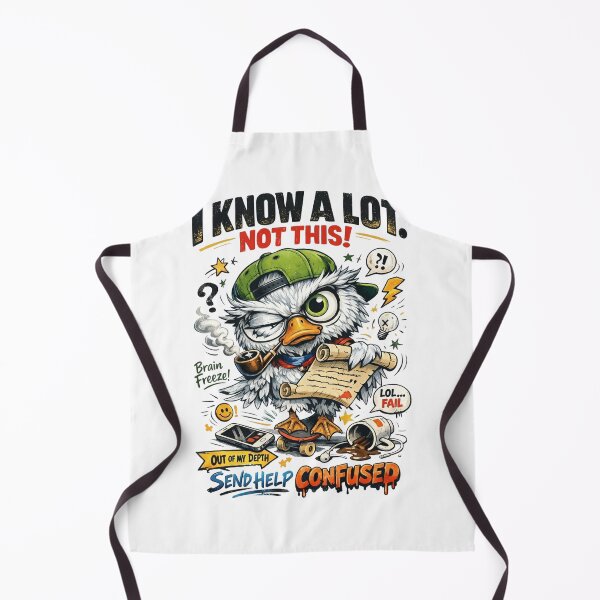 Item preview, I Know A Lot Not This Funny Duck – Confused Bird Meme Send Help designed and sold by ColorFlick.