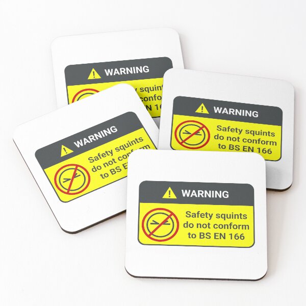 Item preview, Warning: safety squints do not conform to BS EN 166 designed and sold by IonianDesign.