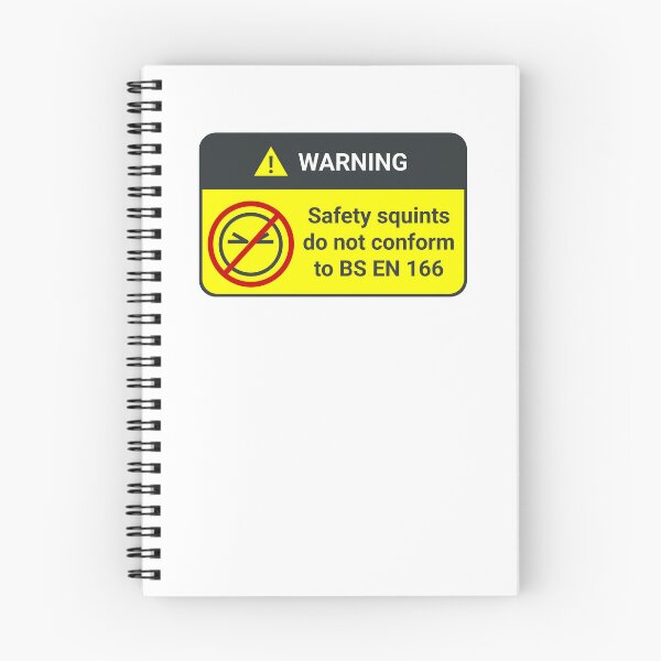Item preview, Warning: safety squints do not conform to BS EN 166 designed and sold by IonianDesign.