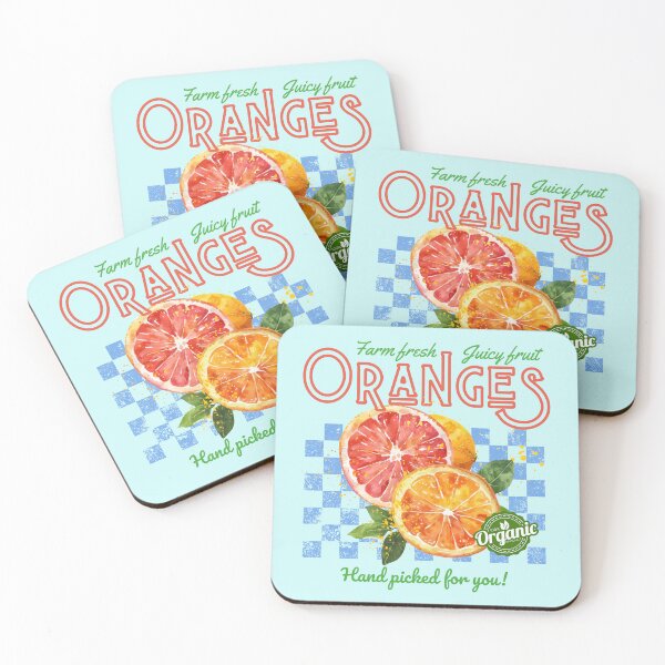 Item preview, Oranges farm fresh, vintage aesthetic designed and sold by InkRiot Studios.