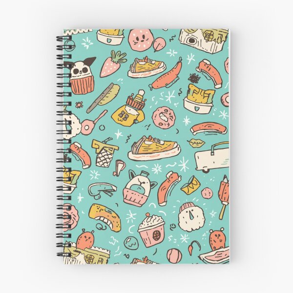 Item preview, Kawaii Chaotic Cute Doodle Aesthetic ✿ Kawaii Food & Random Things Pattern designed and sold by Sixième Studio.