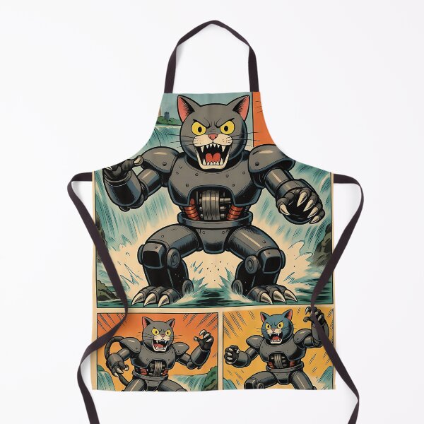 Item preview, Attack of the Mecha Cat designed and sold by Niagara-ReVolt.