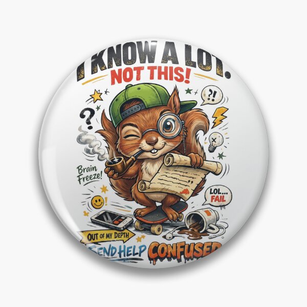 Item preview, I Know A Lot Not This Funny Squirrel – Confused Squirrel Meme Send Help designed and sold by ColorFlick.