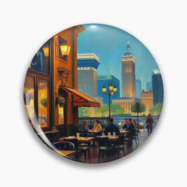 Aperçu de l'œuvre Café de Dallas dans le style de Renoir. créée et vendue par oldMastersofart.