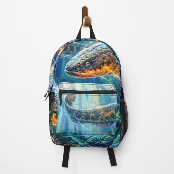 Item preview, Electric Surge – Impressionist Deep Sea Eel Art designed and sold by MagicMood Creations.