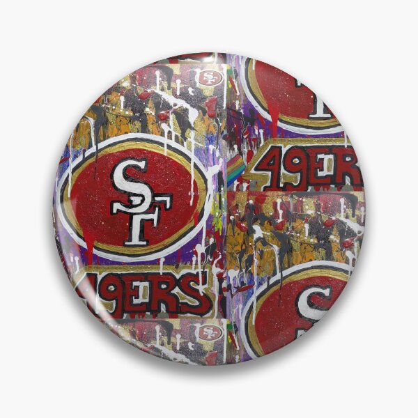 Artikelvorschau, Kriegergeist; Acrylgemälde als Hommage an die 49ers. entworfen und verkauft von S.A.F.E Colors of hope studio.