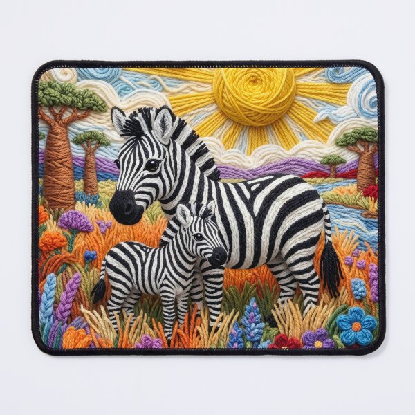 Item preview, Yarn Zebras on the Yarn Savannah designed and sold by Tridentulus.