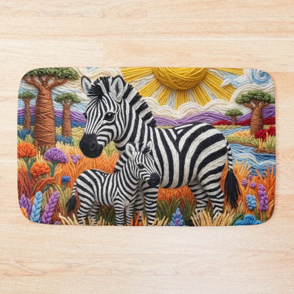 Item preview, Yarn Zebras on the Yarn Savannah designed and sold by Tridentulus.