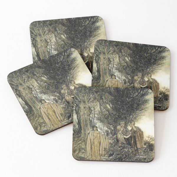 Item preview, The Lovers Awake - Midsummer Night's Dream - Arthur Rackham  designed and sold by forgottenbeauty.