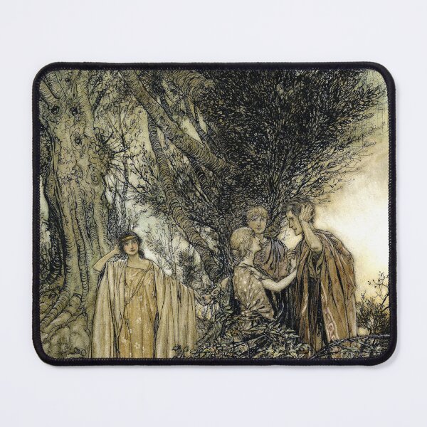 Item preview, The Lovers Awake - Midsummer Night's Dream - Arthur Rackham  designed and sold by forgottenbeauty.