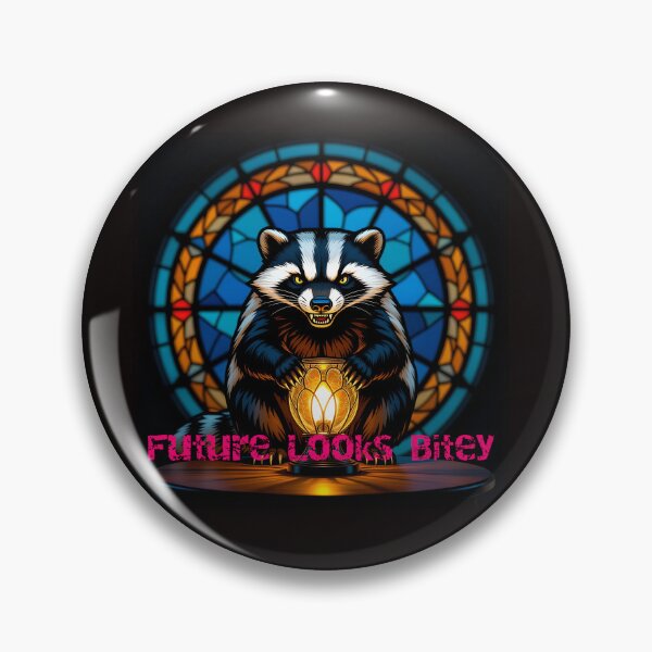 Item preview, Honey badger says Future looks bitey designed and sold by Robo-Mart Smart Shopping.