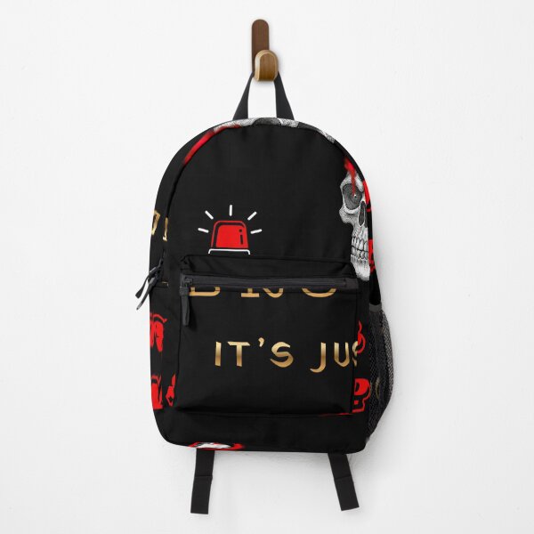 Item preview, A dark aesthetic German Shepherd design featuring a skull illustration and bold typography: “Bro said: It’s just a dog.” designed and sold by InkWaveX.