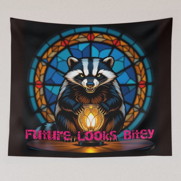 Item preview, Honey badger says Future looks bitey designed and sold by Robo-Mart Smart Shopping.