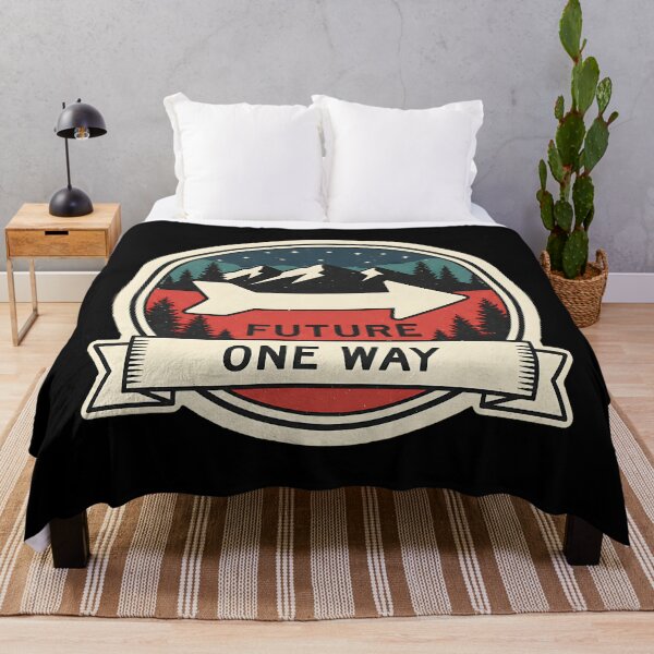 Item preview, Future One Way Vintage Mountain Badge Art designed and sold by Silent Watch Threads..